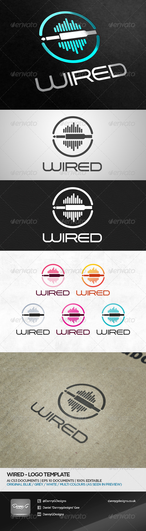 GraphicRiver Wired Logo Template 5243420 GraphicRiver Wired Logo Template 5243420