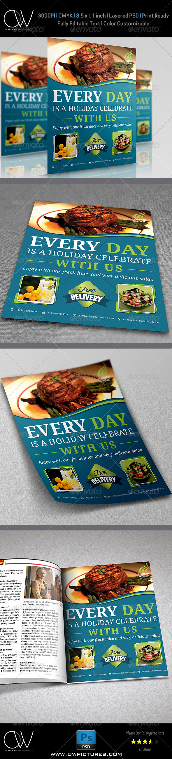 GraphicRiver Restaurant Flyer Vol.2 5210939 GraphicRiver Restaurant Flyer Vol.2 5210939