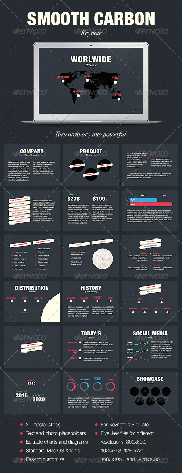 GraphicRiver Smooth Carbon Keynote Template 5246664 GraphicRiver Smooth Carbon Keynote Template 5246664