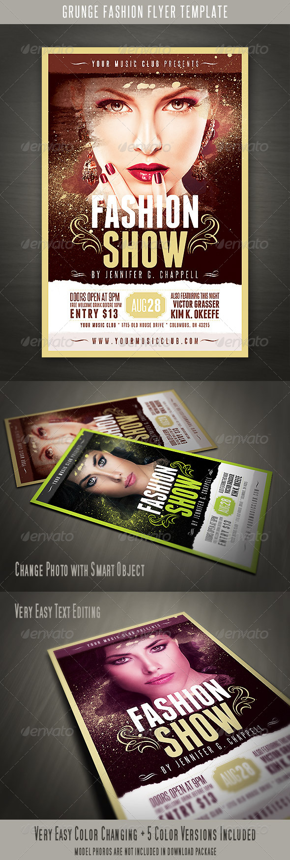 Grunge Fashion Flyer - Events Flyers