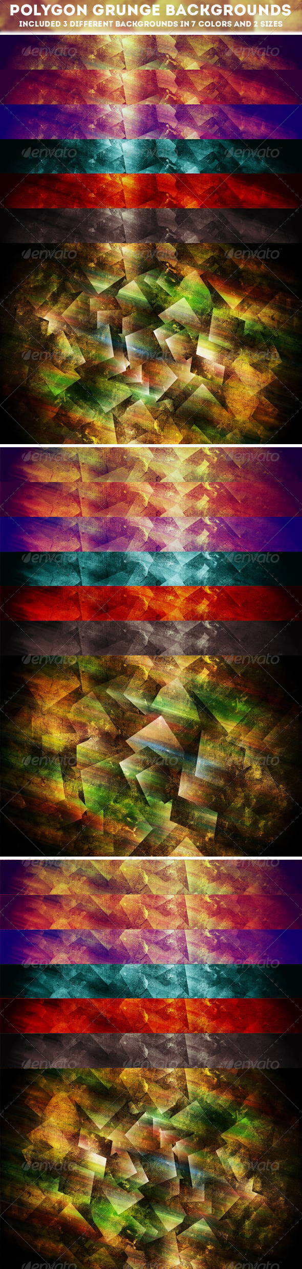 Polygon Grunge Backgrounds - Abstract Backgrounds