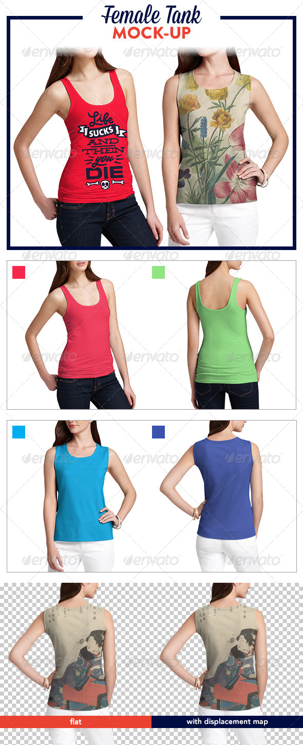 GraphicRiver Female Tank Mock-Up Pack 5257099 GraphicRiver Female Tank Mock-Up Pack 5257099