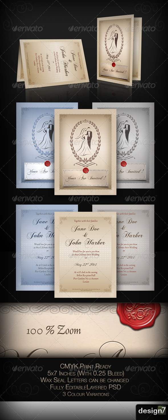 GraphicRiver Wedding Invitation Card Template 5261541 GraphicRiver Wedding Invitation Card Template 5261541