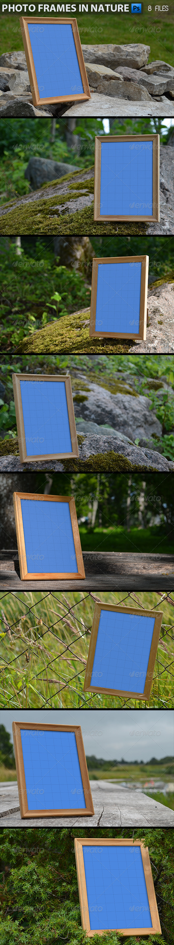 GraphicRiver Photo Frames in Nature 5268005 GraphicRiver Photo Frames in Nature 5268005