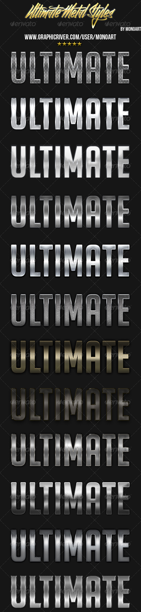 GraphicRiver Ultimate Metal Styles 5269102 GraphicRiver Ultimate Metal Styles 5269102