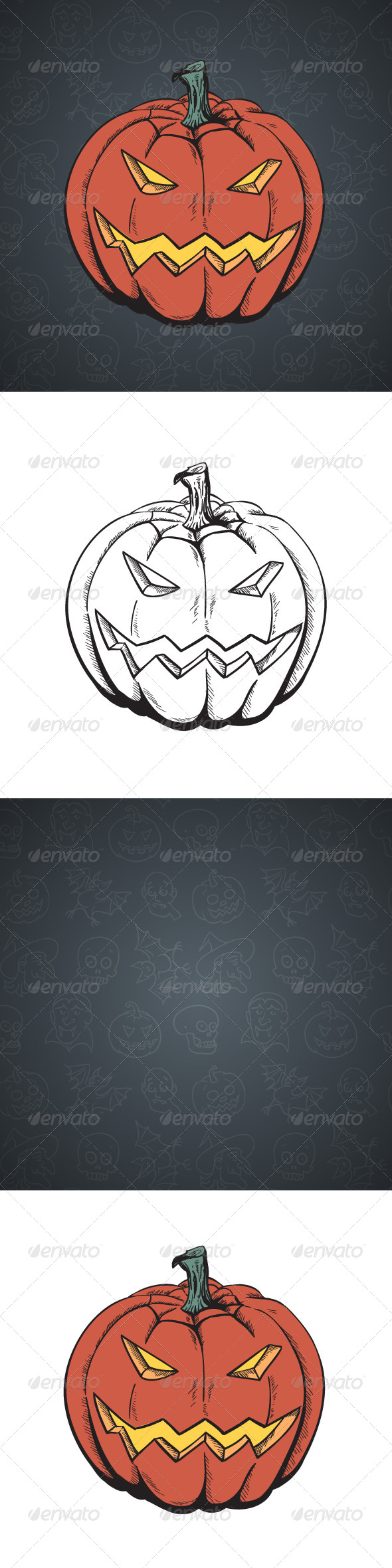 GraphicRiver Cartoon Halloween Pumpkin 5270543 GraphicRiver Cartoon Halloween Pumpkin 5270543