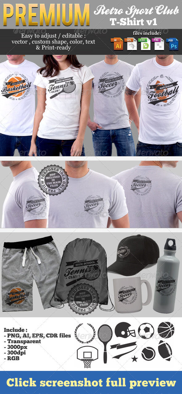 GraphicRiver Retro Sport Club T-Shirt Template v1 5272033 GraphicRiver Retro Sport Club T-Shirt Template v1 5272033