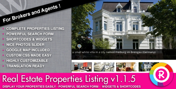 Real Estate Properties Listing