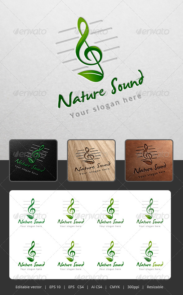 GraphicRiver Nature Sound Logo 5272755 GraphicRiver Nature Sound Logo 5272755