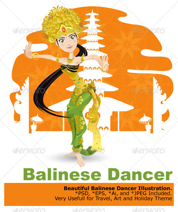 Balinese Dancer - Characters Vectors