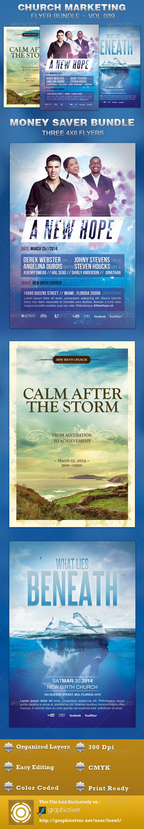 GraphicRiver Church Marketing Flyer Bundle Vol 039 5274548 GraphicRiver Church Marketing Flyer Bundle Vol 039 5274548
