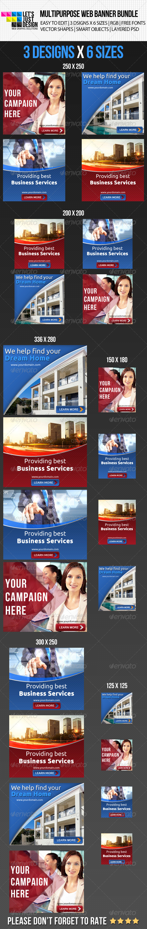 GraphicRiver Creative Multipurpose Web Banner Bundle 5275422 GraphicRiver Creative Multipurpose Web Banner Bundle 5275422