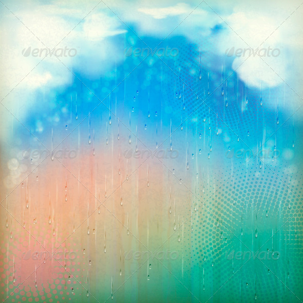 GraphicRiver Colorful Rain Vintage Abstract Retro Background 5276801 GraphicRiver Colorful Rain Vintage Abstract Retro Background 5276801