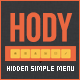 Hody - Hidden Simple Menu - CodeCanyon Item for Sale