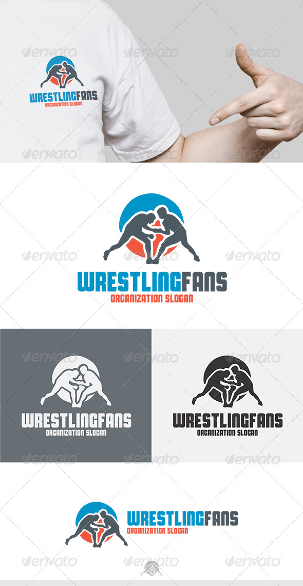Wrestling Fans Logo - Humans Logo Templates