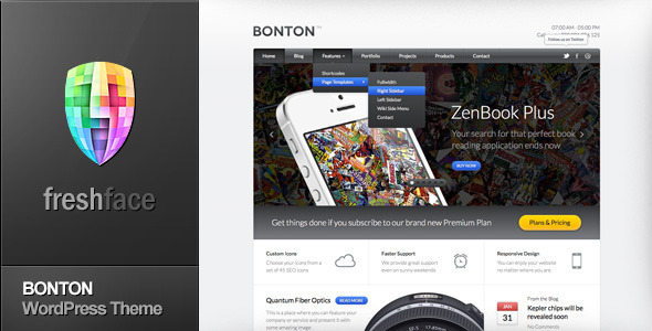  BONTON - Retina Ready Responsive WordPress Theme 