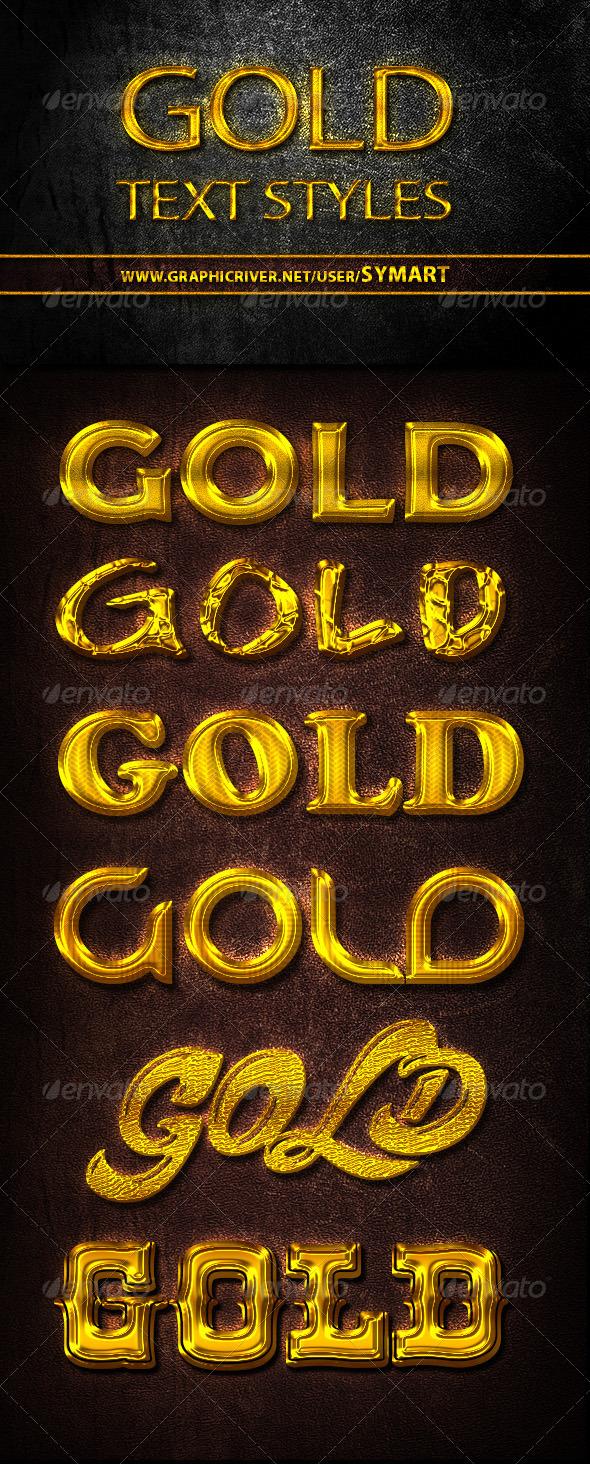 GraphicRiver Gold Text Styles 5286094 GraphicRiver Gold Text Styles 5286094