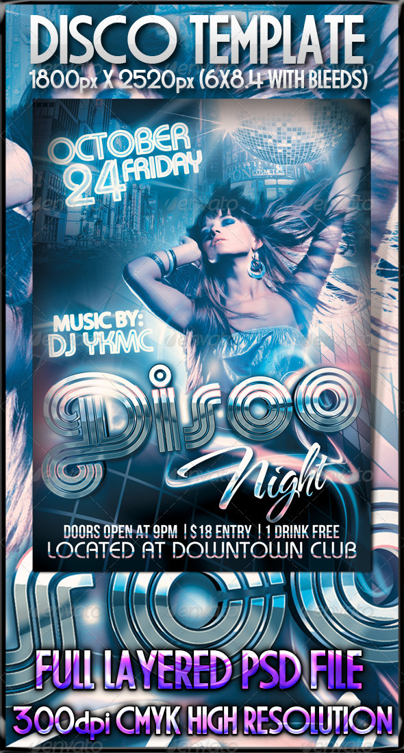 Disco Night Flyer - Clubs & Parties Events