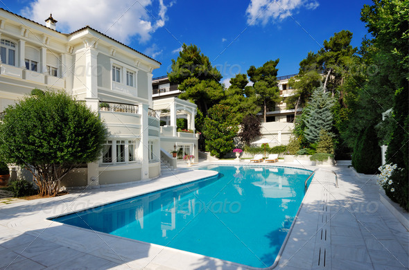 Stock Photo - PhotoDune Luxury Villa With Swimming Pool 544717 Stock Photo - PhotoDune Luxury Villa With Swimming Pool 544717