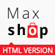 MaxShop Responsive eCommerce Template - ThemeForest Item for Sale