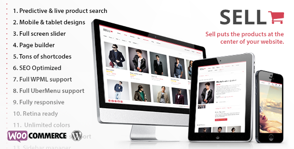 Sell: Responsive eCommerce WordPress Theme - WooCommerce eCommerce