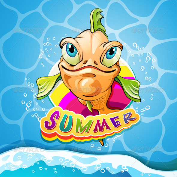 GraphicRiver Cartoon Fish Smiling 5294725 GraphicRiver Cartoon Fish Smiling 5294725