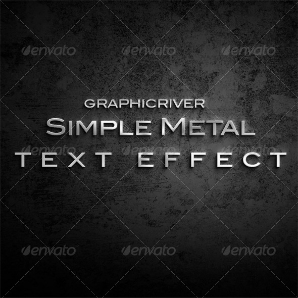 GraphicRiver Simple Metal Text Effect 5292084 GraphicRiver Simple Metal Text Effect 5292084