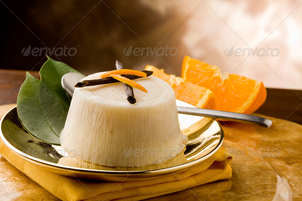 Vanilla Orange Pudding - Stock Photo - Images