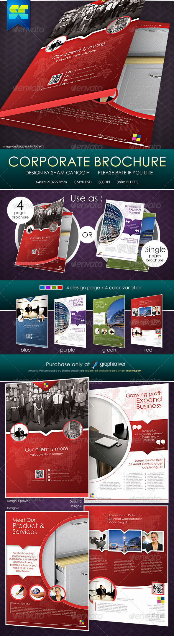 GraphicRiver Clean & Modern 4 Pages Corporate Brochure 5251324 GraphicRiver Clean & Modern 4 Pages Corporate Brochure 5251324