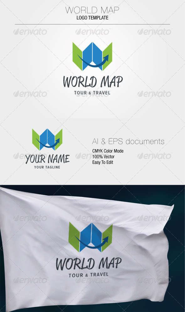 GraphicRiver World Map Logo Template 5306866 GraphicRiver World Map Logo Template 5306866