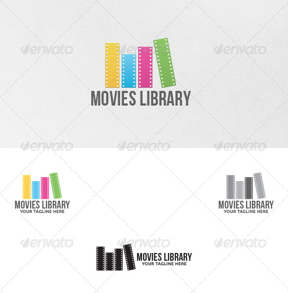 GraphicRiver Movies Library Logo Template 5307306 GraphicRiver Movies Library Logo Template 5307306