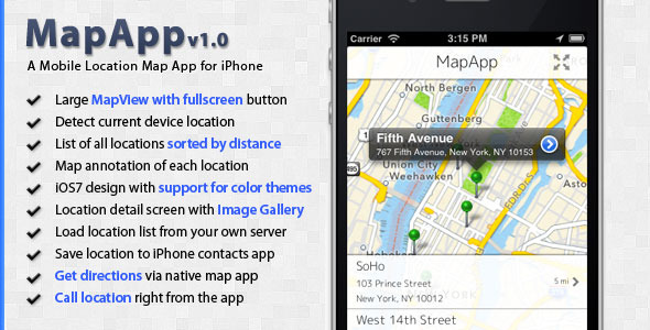 CodeCanyon MapApp Titanium Mobile Location Map App Template 5309830 CodeCanyon MapApp Titanium Mobile Location Map App Template 5309830