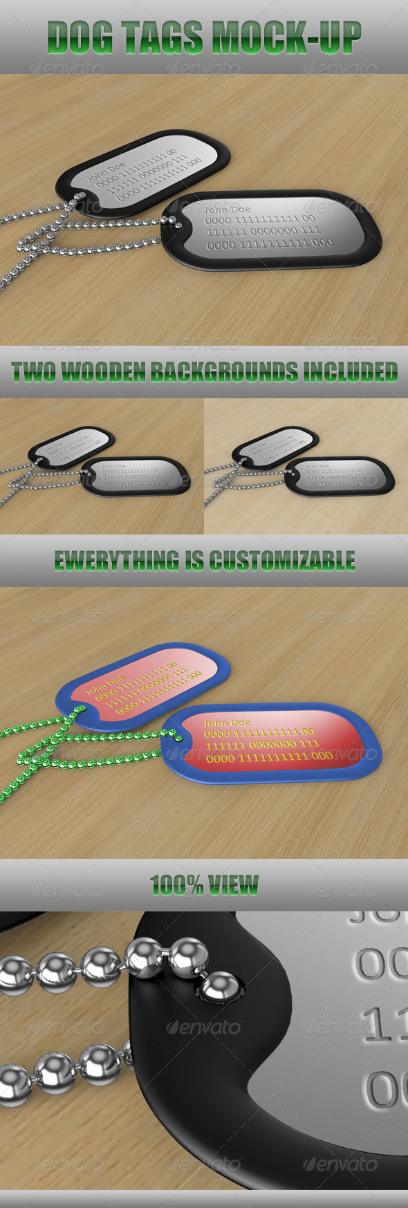 GraphicRiver Dog Tags Mock-Up 547101 GraphicRiver Dog Tags Mock-Up 547101