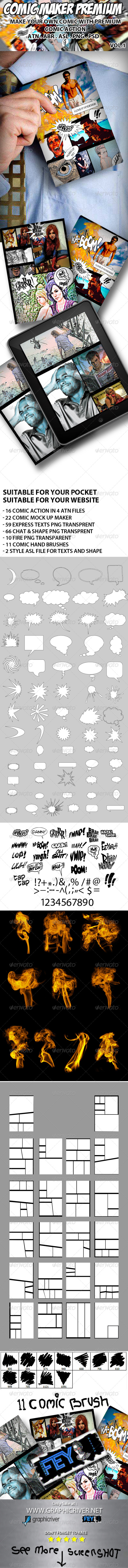 GraphicRiver Comic Maker Premium Vol.1 5310392 GraphicRiver Comic Maker Premium Vol.1 5310392