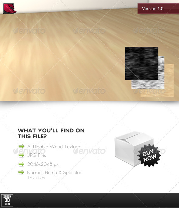 Tileable Wood Texture No. 1 - 3DOcean Item for Sale