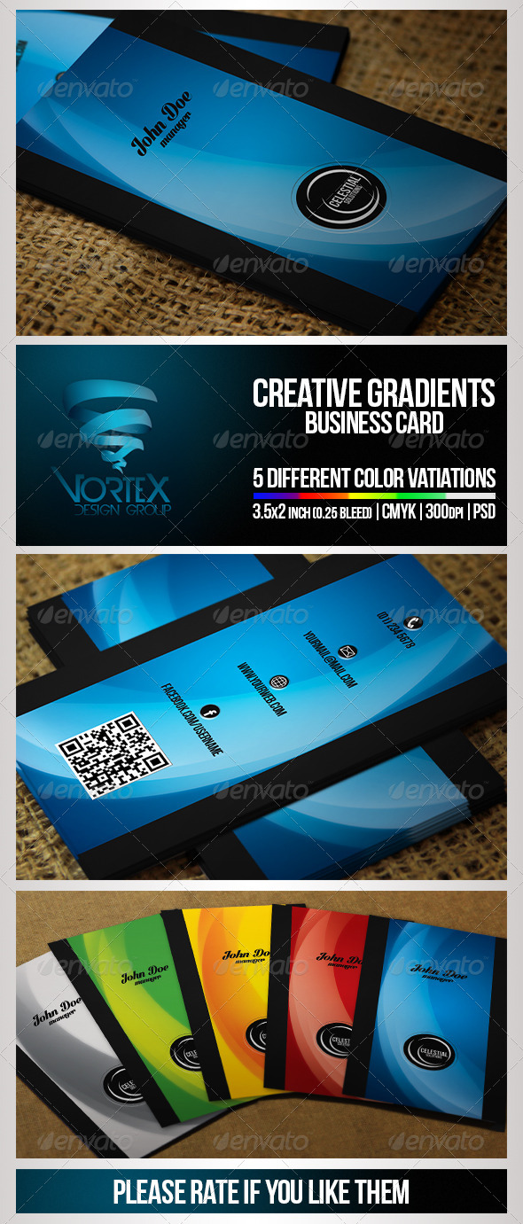 GraphicRiver Creative Gradients Business Card 5265908 GraphicRiver Creative Gradients Business Card 5265908