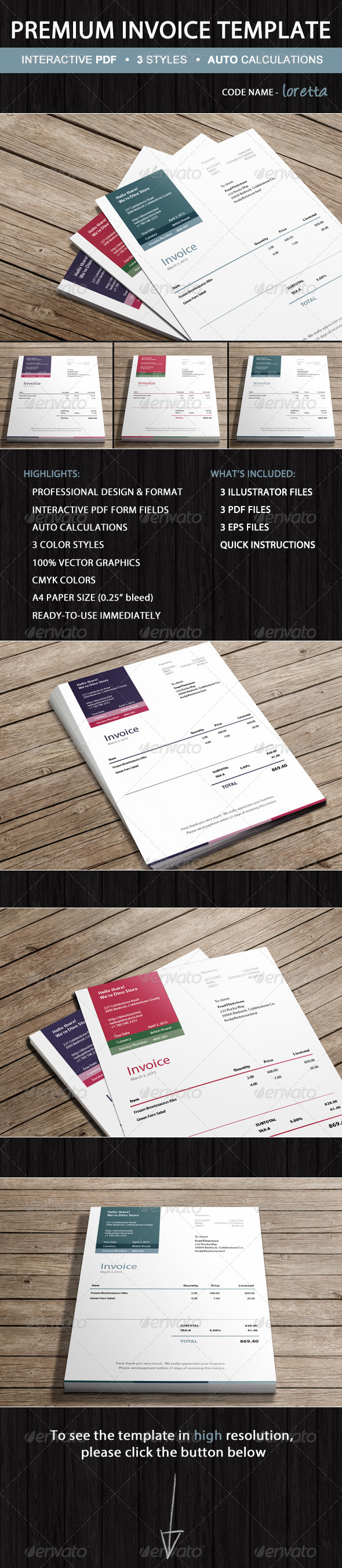 GraphicRiver Premium Invoice Template Loretta Ready-to-Use 5245531 GraphicRiver Premium Invoice Template Loretta Ready-to-Use 5245531