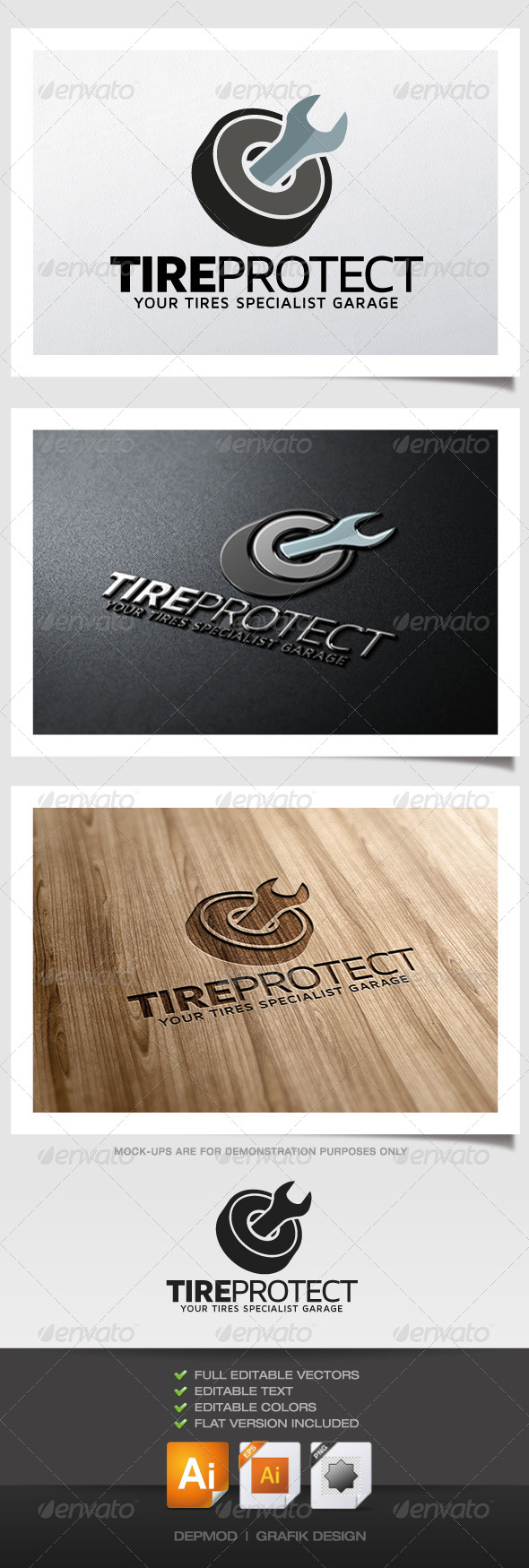 GraphicRiver Tire Protect Logo 5325633 GraphicRiver Tire Protect Logo 5325633