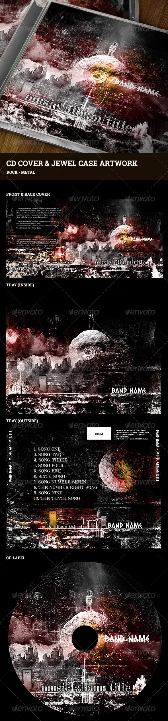 GraphicRiver CD Cover and Jewel Case Artwork 5325724 GraphicRiver CD Cover and Jewel Case Artwork 5325724