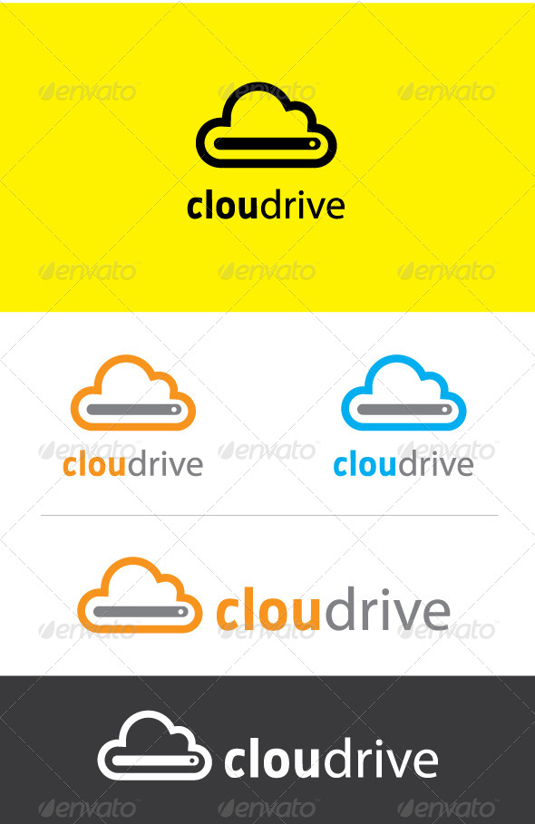 GraphicRiver Cloud Drive Logo 5322982 GraphicRiver Cloud Drive Logo 5322982