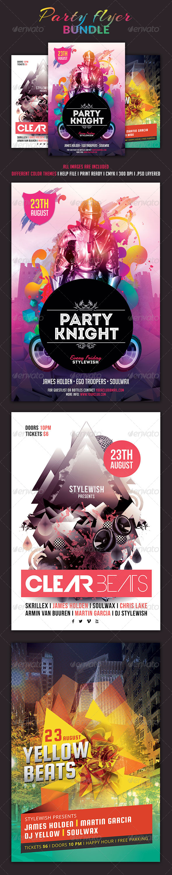 Party Flyer Bundle Vol.2 - Clubs & Parties Events