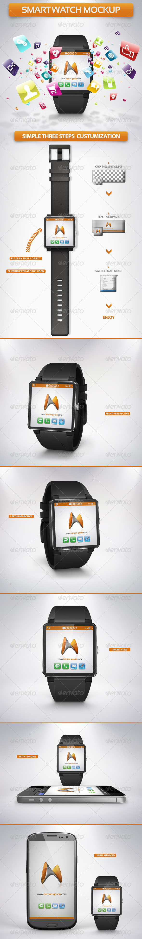 GraphicRiver Smart Watch Mockup 5328331 GraphicRiver Smart Watch Mockup 5328331