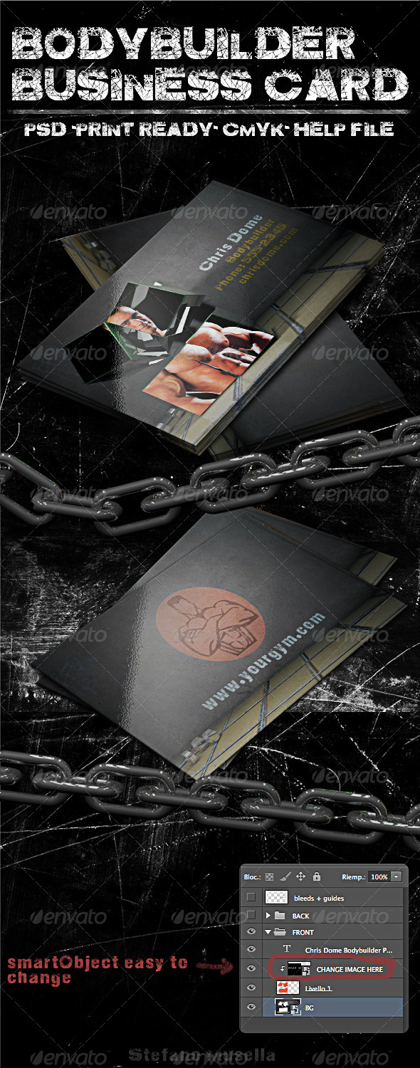 GraphicRiver Body Builder Business Card 5280387 GraphicRiver Body Builder Business Card 5280387