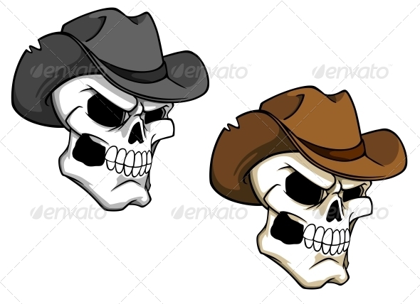 GraphicRiver Cowboy Skull 5330358 GraphicRiver Cowboy Skull 5330358