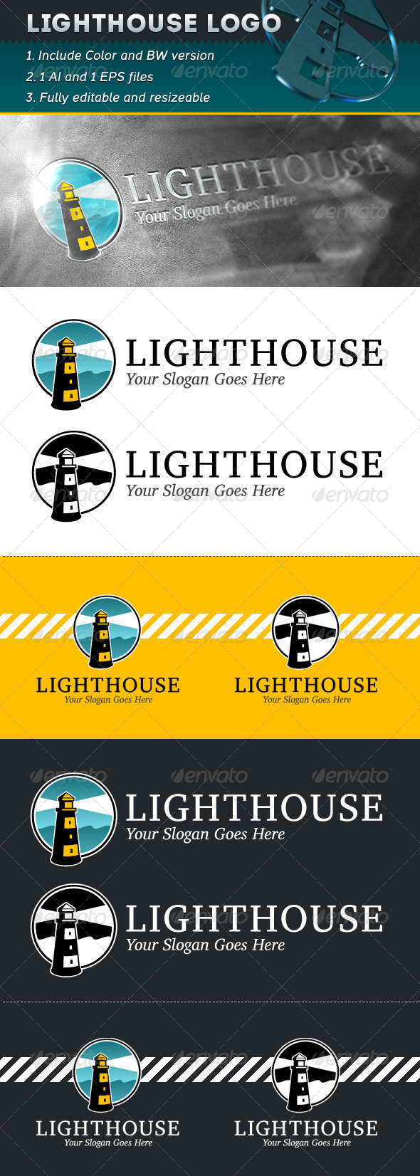 GraphicRiver Lighthouse Logo 5326482 GraphicRiver Lighthouse Logo 5326482