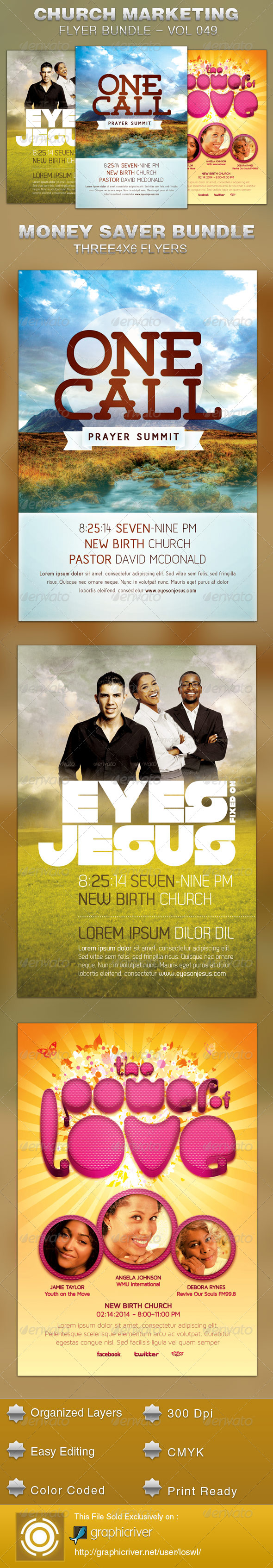 GraphicRiver Church Marketing Flyer Template Bundle Vol 049 5334320 GraphicRiver Church Marketing Flyer Template Bundle Vol 049 5334320