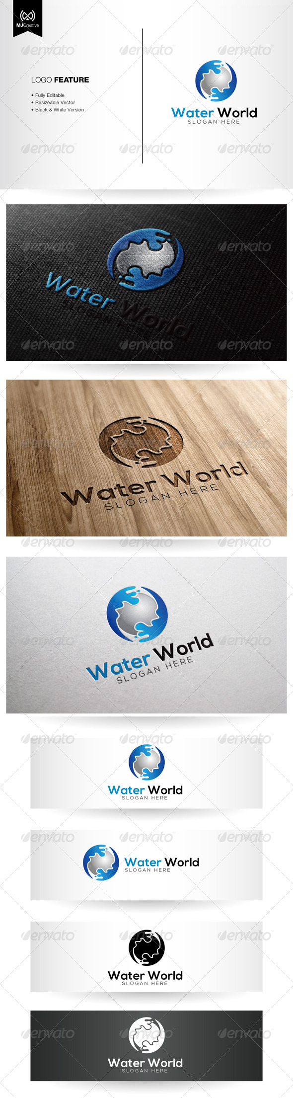 GraphicRiver Water World Logo 5334927 GraphicRiver Water World Logo 5334927