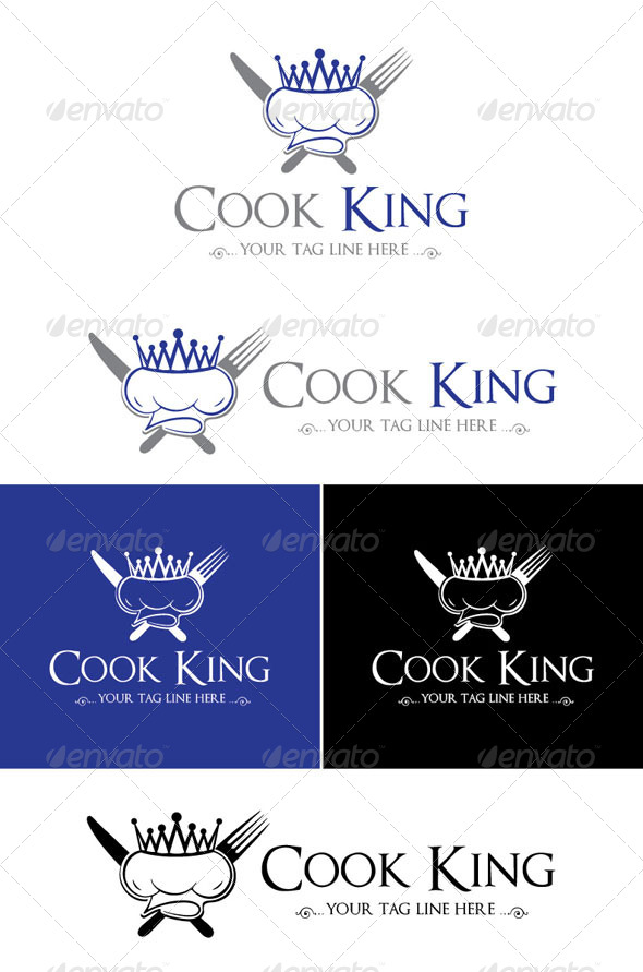 GraphicRiver Cook King Logo Design 5336959 GraphicRiver Cook King Logo Design 5336959