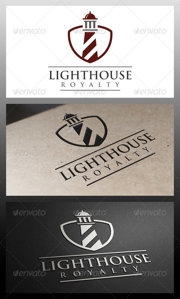 GraphicRiver Lighthouse Shield Logo Template 5337823 GraphicRiver Lighthouse Shield Logo Template 5337823
