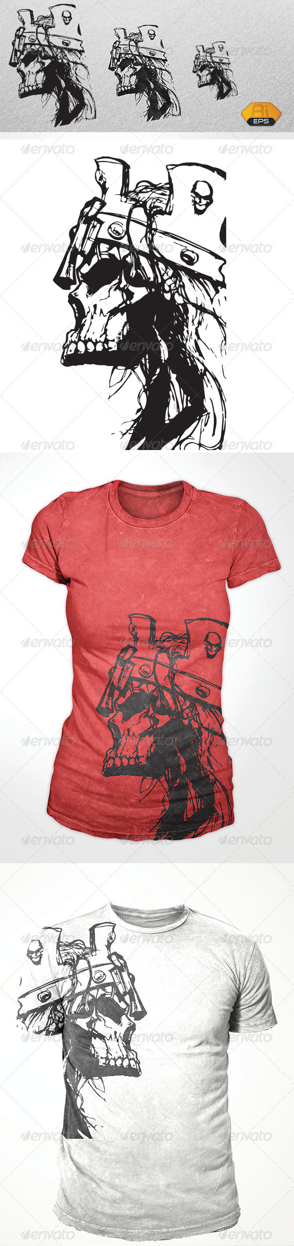 GraphicRiver Dead King Skull 5255275 GraphicRiver Dead King Skull 5255275